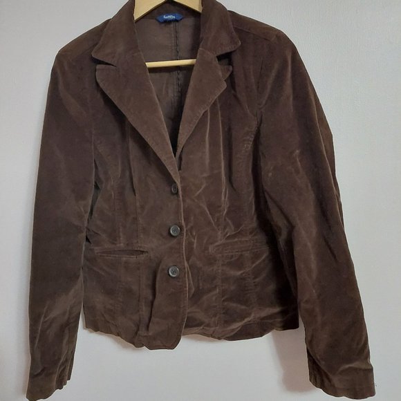 Reitmans Brown Faux Suede Size 11 Jacket - Picture 1 of 4